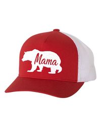 Mama Bear Trucker Hat Mesh Hat Trucker Hat Hat Caps