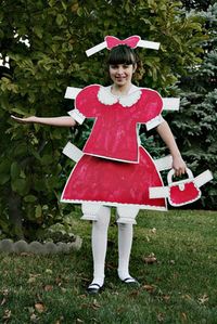 Paper doll costume...how darling!