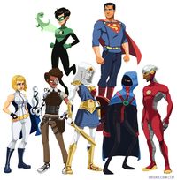 DC Superheroes reimagined by Aaaron Diaz