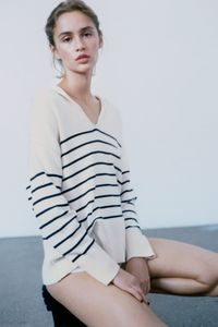 STRIPED KNIT SWEATER