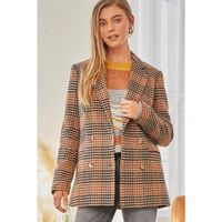 Plaid Baby! Long Sleeve Classy Blazer Jacket