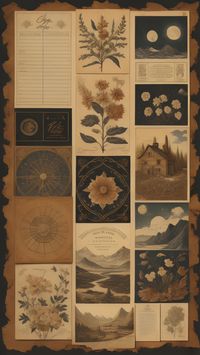 A digital design that depicts a collection of vintage photographs arranged to form a unified image that can be used as wallpaper on a mobile that features a range of retro or vintage images, such as sepia-toned photographs, old film stills, antique postcards, or hand-drawn illustrations. A great way to add a touch of nostalgia and character to your phone's background, while also showcasing your appreciation for vintage aesthetics.