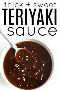 This Teriyaki Sauce Recipe is so easy to make and tastes a million times better than anything you'll get at the store. Made with simple ingredients like soy sauce, sesame oil, ginger, honey, and brown sugar, learn how to make easy homemade teriyaki sauce at home in less than 15 minutes and use it on all your favorite recipes, including this baked teriyaki chicken recipe.