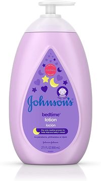 Amazon.com: Johnson's Moisturizing Bedtime Baby Lotion with NaturalCalm Essences to Soothe and Relax, Hypoallergenic and Paraben-, Phthalate- and Dye-Free Baby Skin Care, 27.1 fl. oz: Baby