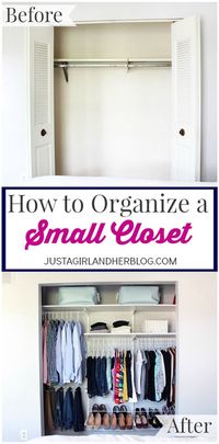 I'm amazed at all they were able to to do organize this closet! Smart! |