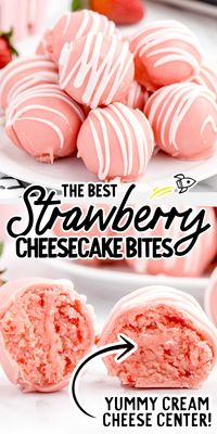 Strawberry Cheesecake Bites