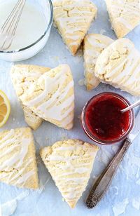 Lemon Cream Cheese Scones