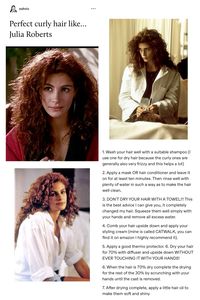 #curly #curlyhair #tipsforcurlyhair #juliaroberts