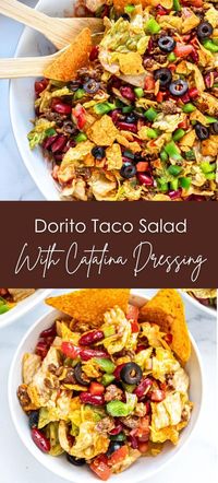 Dorito Taco Salad With Catalina Dressing