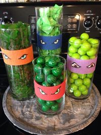 Teenage mutant ninja turtles birthday party treats/decor