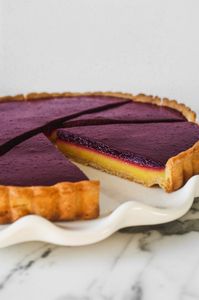 This layered, summery tart is as stunning as it is delicious. Naturally sweetened, this tart recipe features a vibrant lemon curd layer followed by a perfectly-sweetened blueberry filling. From Lauren Grant of Zestful Kitchen