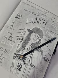 Billie Eilish ~Lunch~ drawing by me