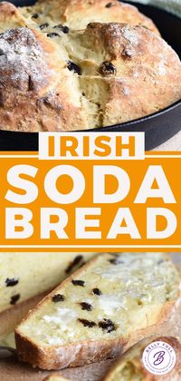 This Irish Soda Bread recipe could not be easier or more delicious. No-knead, no rising, no waiting. Amazing warm from the oven on its own or with a slab of butter!