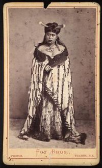 Puahaere was not only a Chieftainess of Ngati Paoa through her mother but she was King Tawhiao's daughter