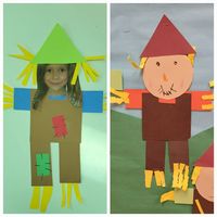 Here is cute fall activity. . Students can use their faces or make on of their own. Students choose the pieces they want in the colors you provide to build their scarecrow off their face to finish it off. You can also let students color certain pieces to give it that extra fine motor and uniqueness. As an extra bonus these adorable scarecrows make Great keepsakes!!