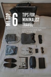 How to pack light for 2 weeks: if you are into minimalist traveling, this article will show you how to travel with ease for two weeks! Discover expert tips on efficient packing techniques, embracing a capsule wardrobe, and staying organized on the road. Pack light, travel right, and make the most of your minimalist traveling joruney!