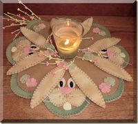 Cath's Pennies -- Cute spring candle mat