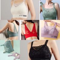 New Sexy Lace Ladies Bra Small Chest Gathered Anti-sagging Sports Beautiful Back Women's Underwear Shockproof Wrapped Chest