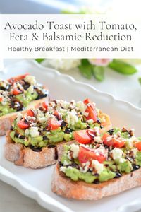 Avocado Toast with Tomato, Feta & Balsamic Reduction — Beyond the Brambleberry