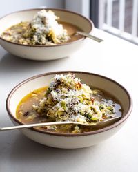 Herby Cabbage in Parmesan Broth - Justine Doiron