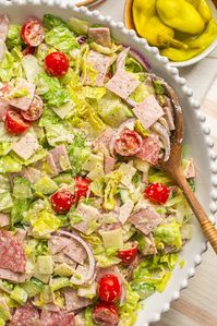 Chopped Italian Grinder Salad Recipe (with Creamy Dressing)