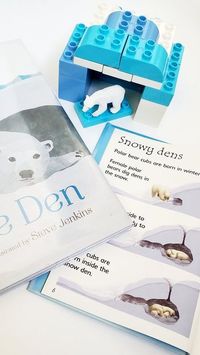 Build a Snowy Den for a Polar Bear Winter STEM Activity for Kids