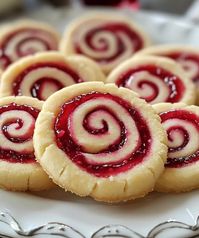 Raspberry Swirl Shortbread Cookies | Homemade Recipes