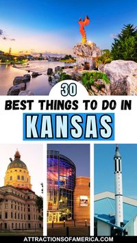 Looking for fun things to do in Kansas? Visit the renowned Cosmosphere and Space Center, explore Sedgwick County Zoo, and the Wichita Gardens. Find out the top activities in Kansas | Kansas attractions | What to do in Kansas | Places to visit in Kansas | Kansas things to do #kansas #kansasthingstodo #kansasactivities #kansasplacestogo #usa #attractionsofamerica #wichita #dodgecity