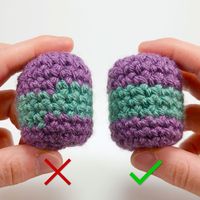 Learn how to crochet a perfect stripe for your amigurumi with this free video and written tutorial. This will teach you how to crochet stripes perfectly both horizontally and vertically when crocheting.