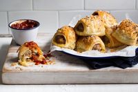 Colin Fassnidge's pork belly sausage rolls