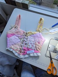 Handmade Patchwork corset by AARON ASUNSOLO