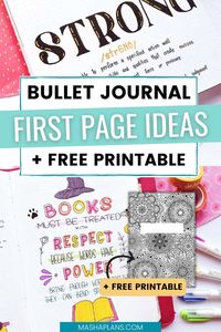 Kickstart your journaling adventure with these 5 stunning first page ideas for bullet journal beginners! 📓💕 Whether you're seeking creativity or organization, these designs will inspire you to make your mark. Ready to begin? Click to see all the ideas and choose your favorite! ✨ #BulletJournal #BuJoBeginners #JournalInspiration