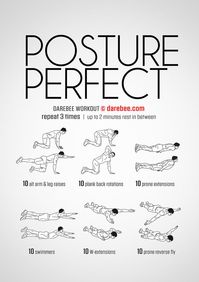 Posture Perfect will help you achieve a better posture and greater body control. #acidrefluxworkout