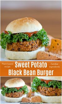 This sweet potato black bean burger is easy and a perfect meatless meal option.  It's a delicious and nutritious plant based burger that uses familiar ingredients.  This impossible burger will soon become your favorite!