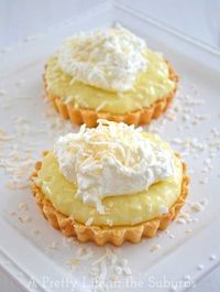 Coconut Cream Mini Tarts (use Pillsbury #glutenfree pie crust)