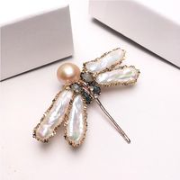 Mother of Pearl Dragonfly Style Retro Vintage Brooch