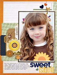 Scrapbook & Cards Today - Sweet Isabella by Melanie Blackburn