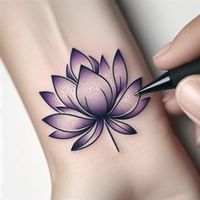 20 Purple Lotus Tattoo - Meaning and Design 2024