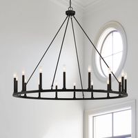 Make a bold statement with our 47-inch large wagon wheel chandelier, available in various finish.