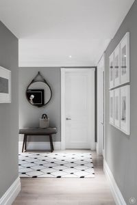 Beautiful grey walls and article white skirting for kitchen dining and living room #currentvibes #currentlycoveting