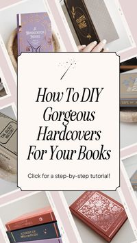 If you've been wanting to learn how to rebind your favorite paperbacks and turn them into custom hardcover editions, here's how! Head over to the book binding tutorial to learn step by step how to DIY your own book covers.