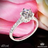 Vatche Swan French Pave Diamond Engagement Ring | 2821