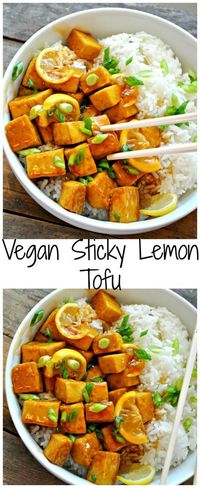 Vegan Sticky Lemon Tofu - Rabbit and Wolves