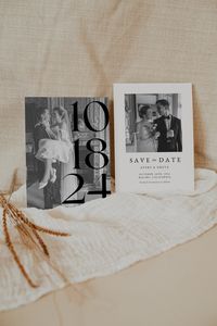 "Looking for a stylish and customizable way to announce your upcoming wedding? This template is the perfect way to let your loved ones know when and where your big day will be. The minimalist layout is easy to customize with your own information and details, making it a truly unique and personalized way to share your news. This digital template is available for instant download, so you can start editing and printing your save the dates right away. This is a 5 x 7\" template and is digital produc