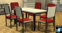 Simista: Retro Table and chairs • Sims 4 Downloads