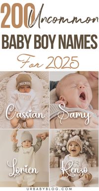 Explore 200 beautiful and uncommon baby boy names that are both unique and meaningful! From strong, classic choices to modern and creative options, this list offers a perfect selection to help you find a name that stands out. Discover rare and timeless names for your little one today!  #BabyBoyNames #UncommonNames #UniqueNames #BeautifulNames