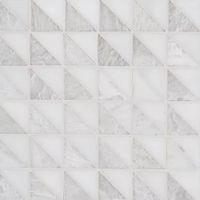 Dolomite Iceberg Split Square Honed Marble Mosaic