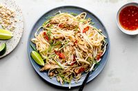 Forget the takeout; chicken pad thai is easy to make at home, and this recipe doesn't require tamarind paste, which can be hard to find.