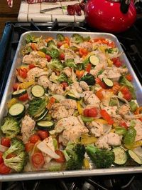 15-Minute Healthy Roasted Chicken and Veggies