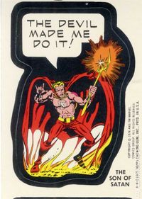 Marvel Super Heroes Sticker Series #1 - The Son of Satan